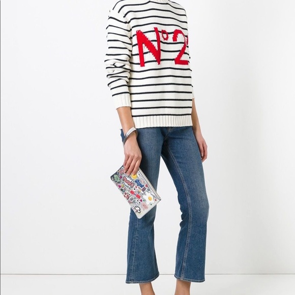 Anya Hindmarch all over stickers silver clutch - Picture 7 of 8